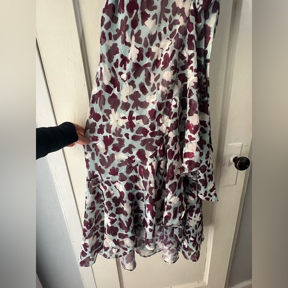 Tanya Taylor Blair Chiffon Wrap Maxi Midi Dress 8 - Picture 6 of 10